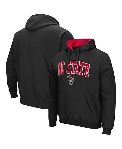 Men's Colosseum Nc State Wolfpack Arch & Logo 3.0 Pullover Hoodie