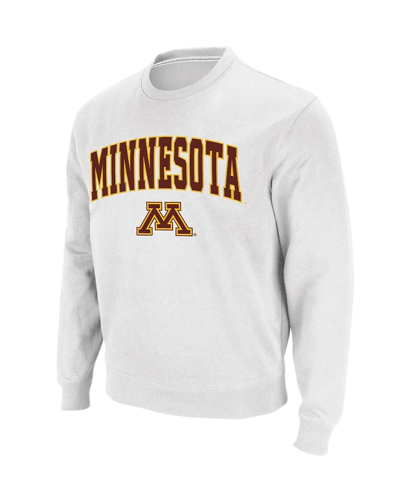 Colosseum Men's Minnesota Golden Gophers Arch & Logo Crew Neck Sweatshirt