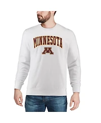 Colosseum Men's Minnesota Golden Gophers Arch & Logo Crew Neck Sweatshirt