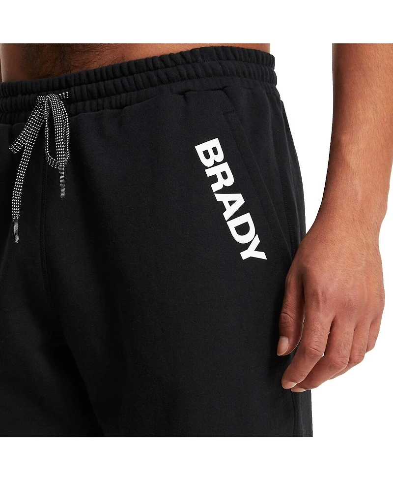Men's Brady Black Wordmark Fleece Shorts