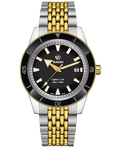 Rado Men's Captain Cook Automatic Two-Tone Stainless Steel Bracelet Watch 42mm