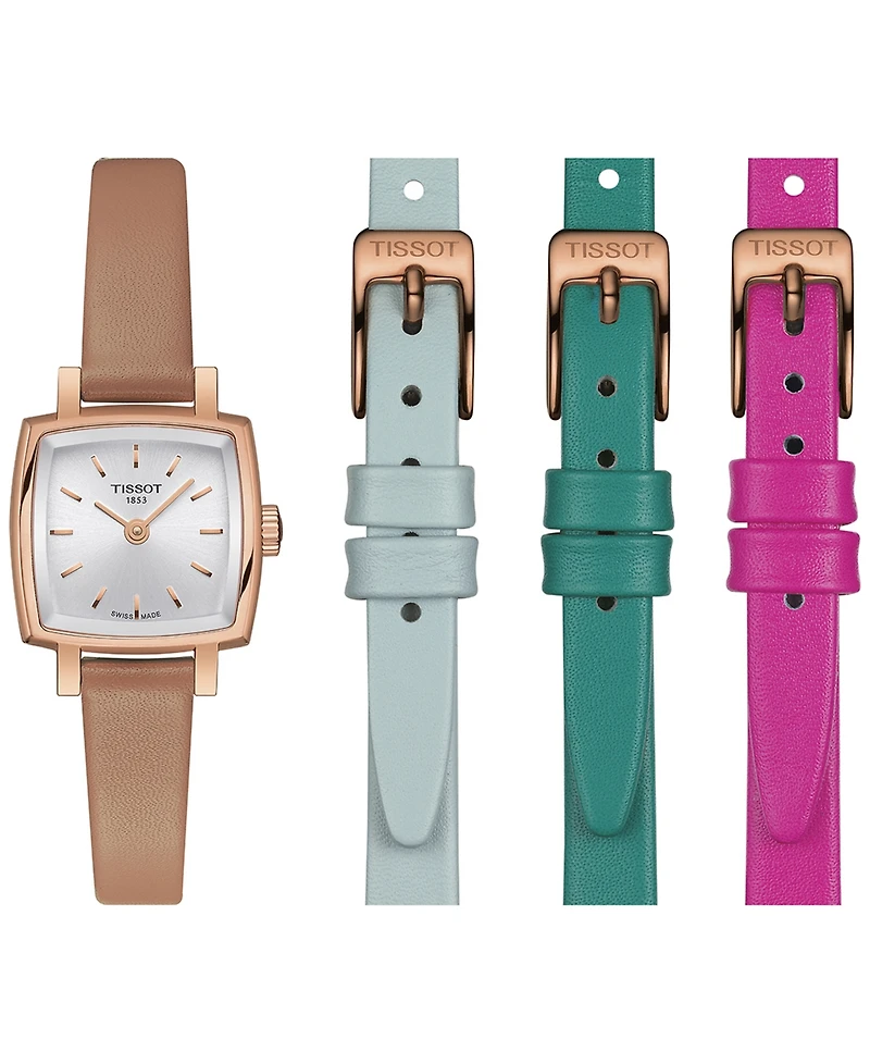 Tissot Women's Lovely Summer Interchangeable Leather Strap Watch 20mm