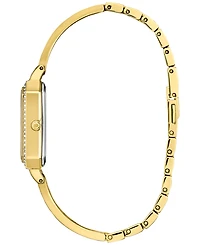 Citizen Eco-Drive Women's Crystal Gold-Tone Stainless Steel Bangle Bracelet Watch 23mm