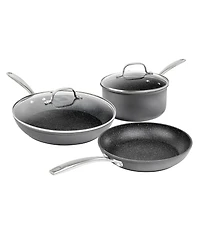 Professional 5-Piece Hard Anodized Nonstick Cookware Set