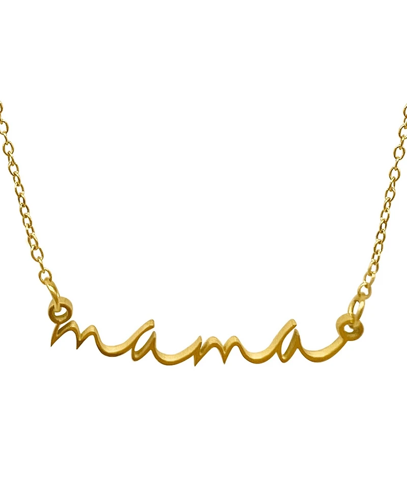 Adornia Cursive Mama Necklace