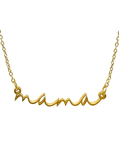 Adornia Cursive Mama Necklace