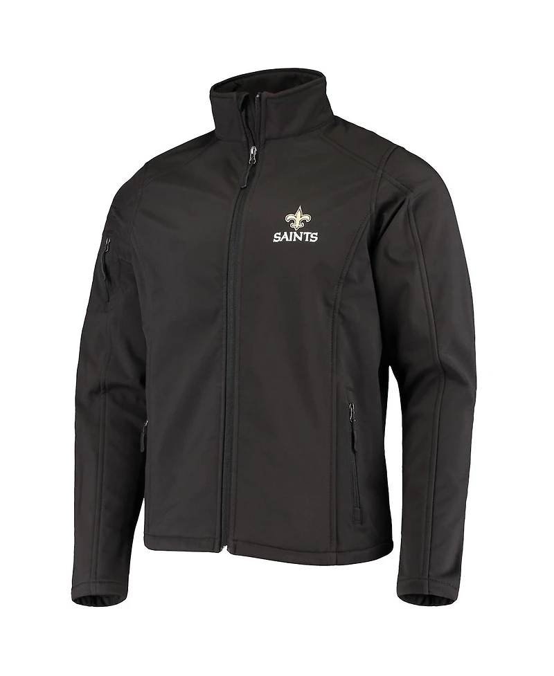Men's Dunbrooke Black New Orleans Saints Sonoma Softshell Full-Zip Jacket