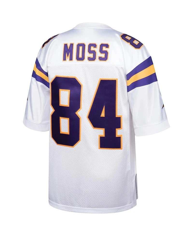 Men's Mitchell & Ness Randy Moss White Minnesota Vikings 2000 Authentic Throwback Retired Player Jersey
