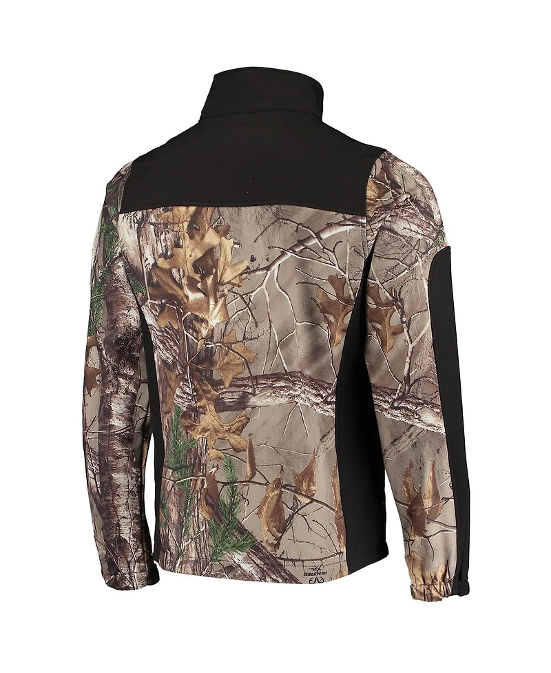 Men's Dunbrooke Realtree Camo and Black New York Giants Circle Hunter Softshell Full-Zip Jacket