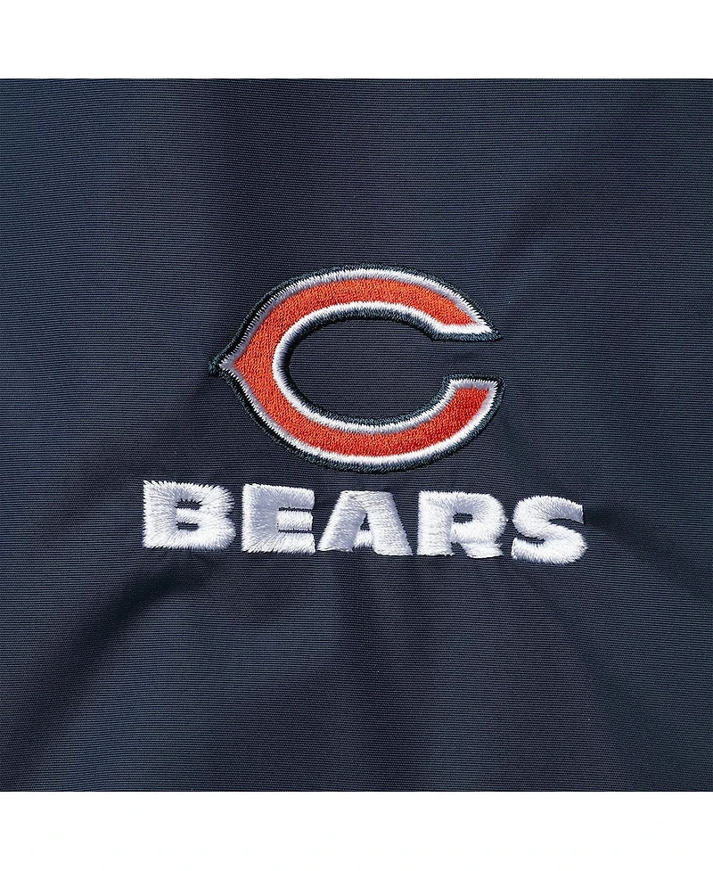 Men's Dunbrooke Navy Chicago Bears Triumph Fleece Full-Zip Jacket