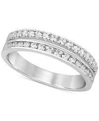 Diamond Split Row Band (1/2 ct. t.w.) 14k Gold