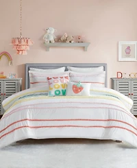 Intelligent Design Haisley Chenille Trim 5-Pc. Duvet Cover Set, Full/Queen
