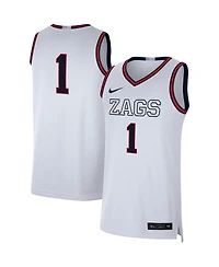 Men's Nike White Gonzaga Bulldogs Limited Basketball Jersey