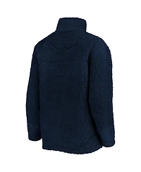 Women's G-iii 4Her by Carl Banks College Navy Seattle Seahawks Sherpa Quarter-Zip Jacket