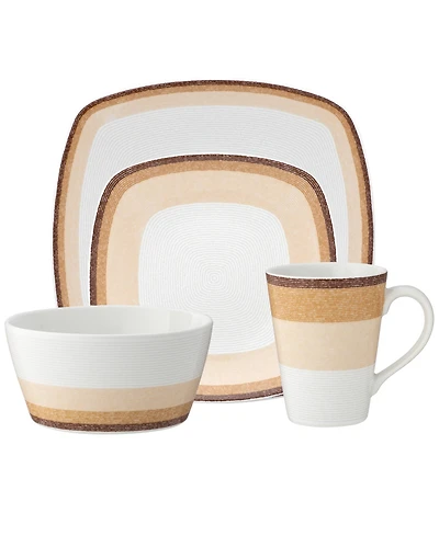 Noritake Colorscapes Desert Layers 4 Piece Square Place Setting