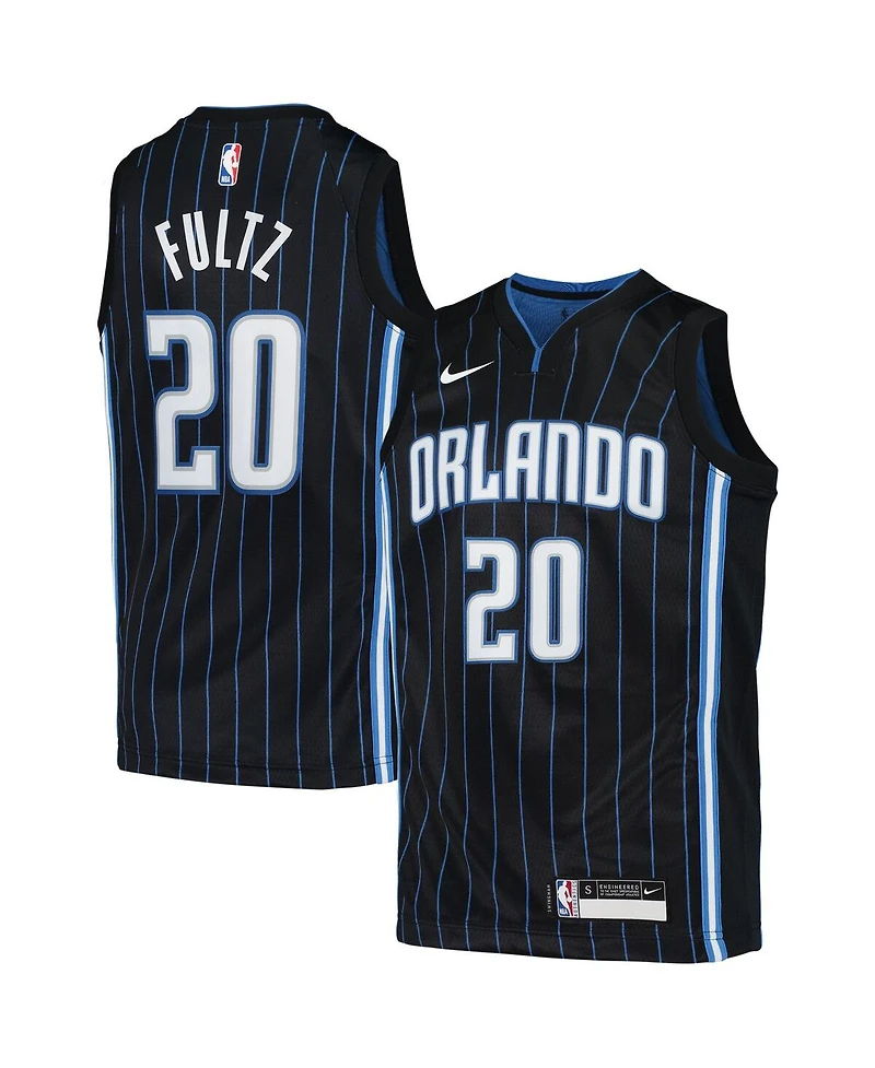 Big Boys Nike Markelle Fultz Black Orlando Magic 2020/21 Swingman Jersey - Icon Edition