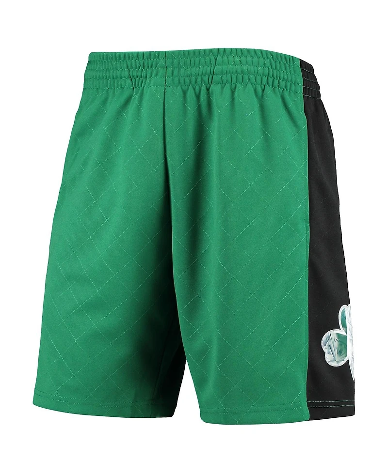 Men's Mitchell & Ness Kelly Green Boston Celtics 2007 Hardwood Classics 75th Anniversary Swingman Shorts