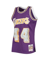 Men's Mitchell & Ness Jerry West Purple Los Angeles Lakers 1971-72 Hardwood Classics 75th Anniversary Diamond Swingman Jersey