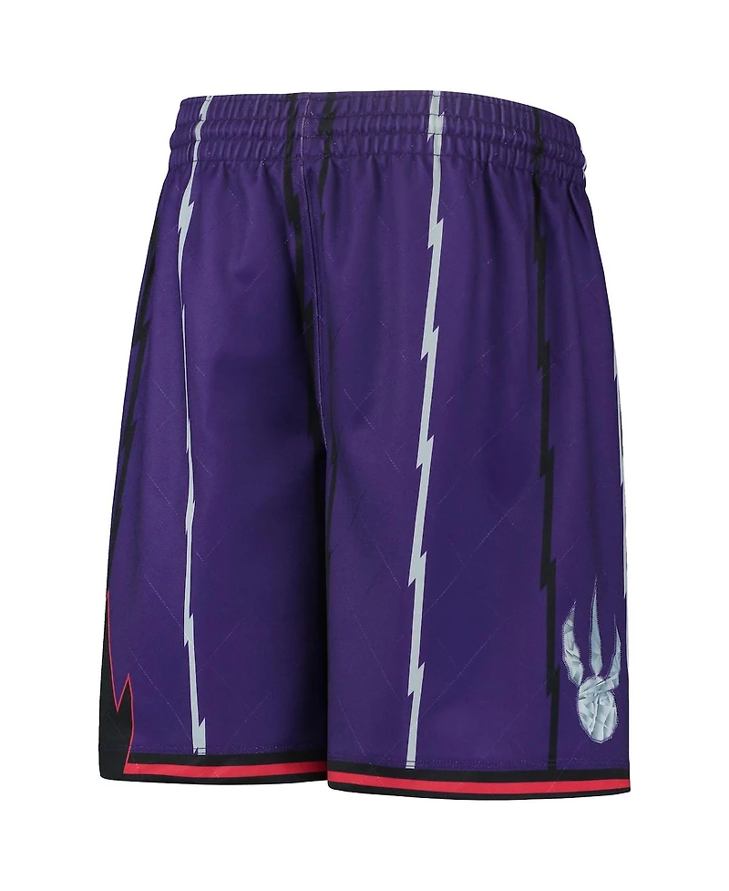 Big Boys Mitchell & Ness Purple Toronto Raptors 1998 Hardwood Classics 75th Anniversary Swingman Shorts