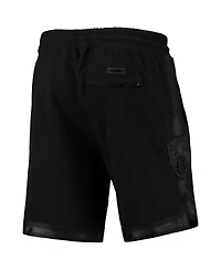 Men's Pro Standard Brooklyn Nets Triple Black Gloss Shorts