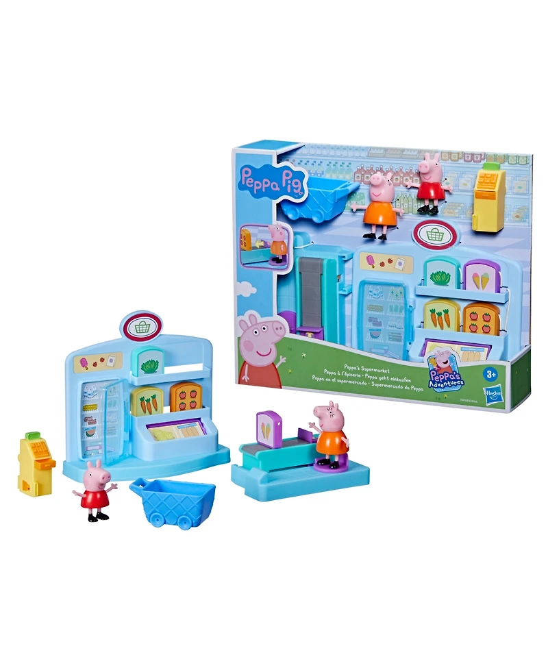 Peppa Supermarket Play Set, 10 Piece