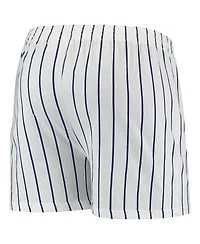 Men's White, Navy Chicago White Sox Vigor Pinstripe Boxer Shorts