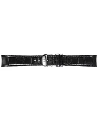 Tissot Swiss Couturier Diamond (1/3 ct. t.w.) Black Leather Strap Watch 32mm