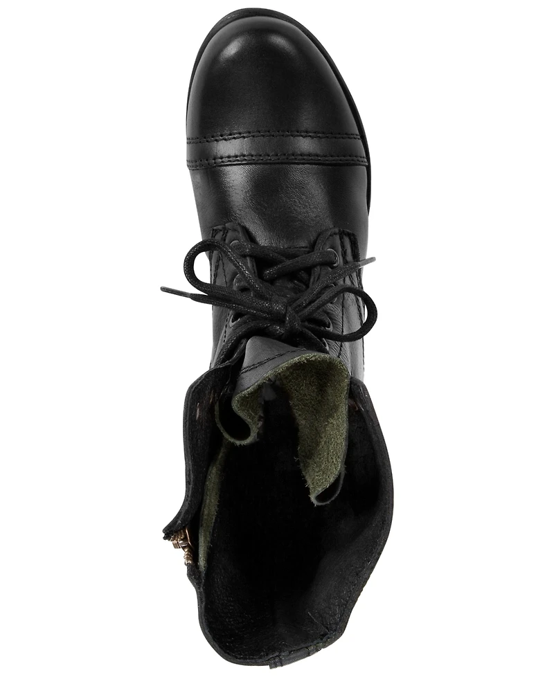 Steve Madden Women's Troopa Lace-up Combat Boots