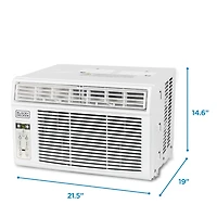 14300 Btu Window Air Conditioner Unit Ac Black+Decker with Remote Control Cools Up to 700 Square Feet, White