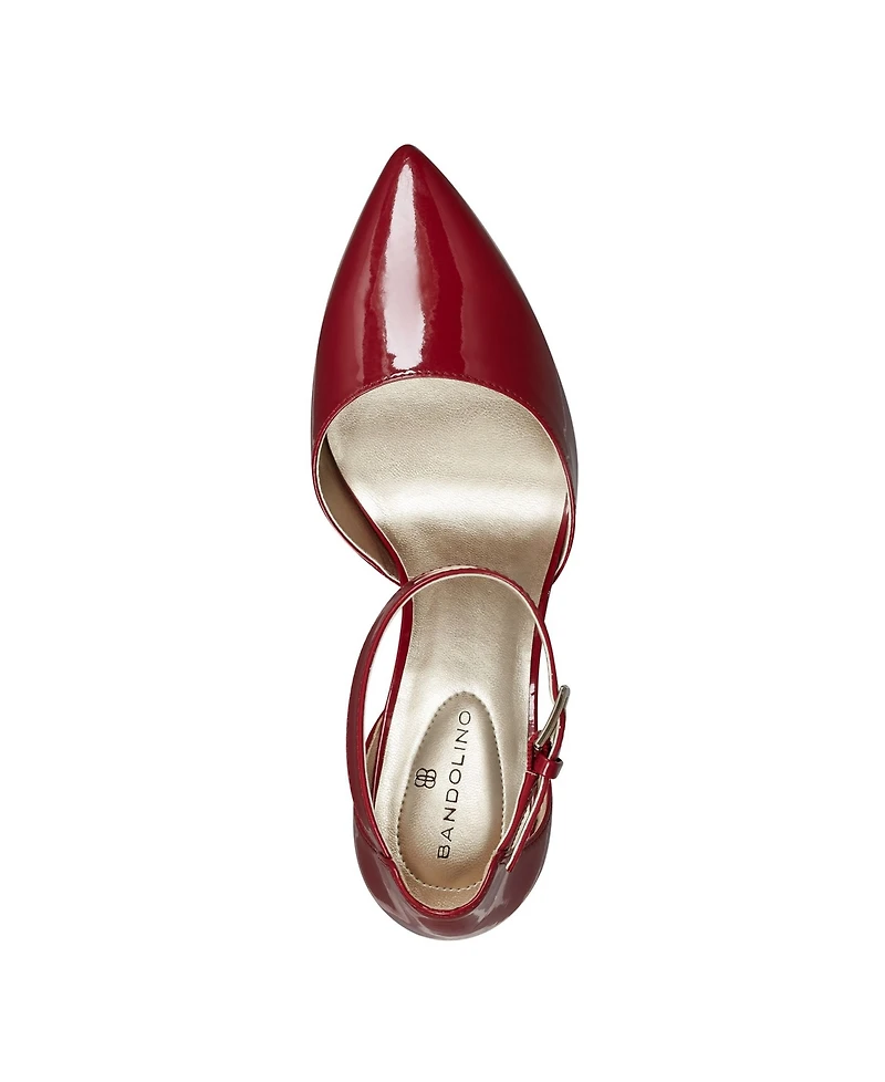 Bandolino Women's Ginata D'Orsay Ankle Strap Pointed Toe Pumps