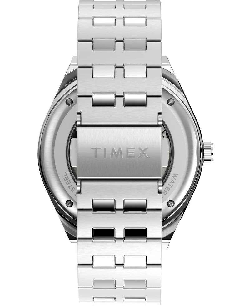 Timex Men's M79 Stainless Silver-Tone Steel Bracelet Watch 40mm
