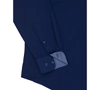 Calabrum Men's Regular Fit Solid Wrinkle Free Performance Dress Shirt