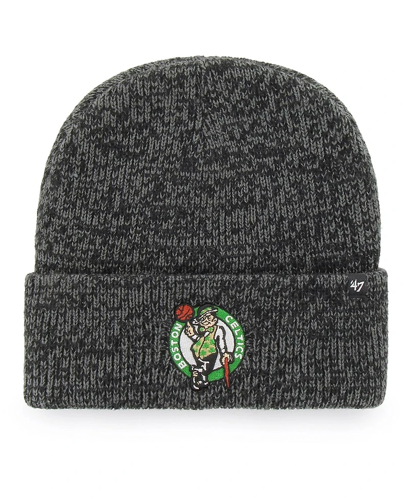 Men's '47 Black Boston Celtics Brain Freeze Cuffed Knit Hat