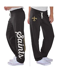 Women's G-iii 4Her by Carl Banks Black New Orleans Saints Scrimmage Fleece Pants