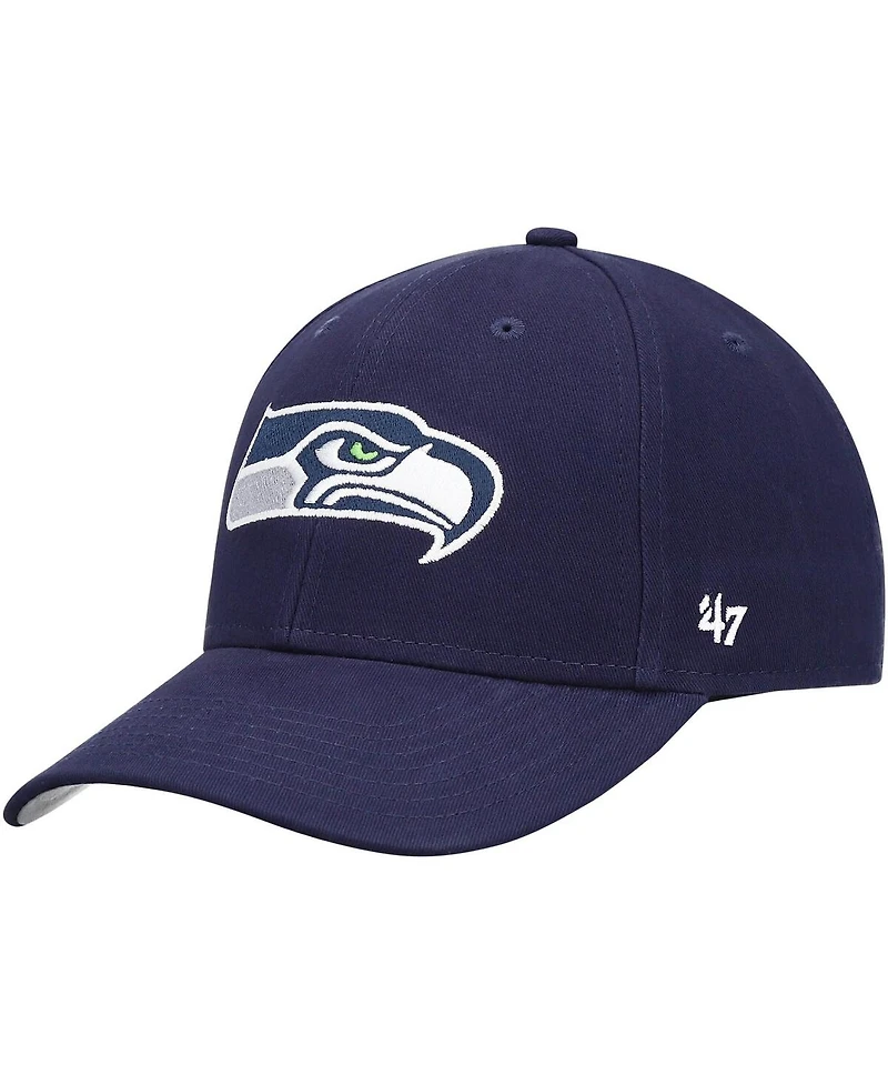 Preschool Unisex '47 Navy Seattle Seahawks Basic Team Mvp Adjustable Hat