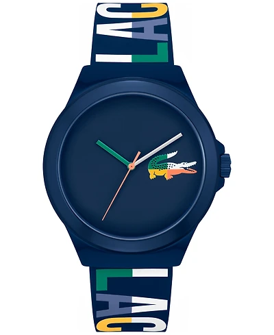 Lacoste Unisex NeoCroc Navy Silicone Strap Watch 43mm