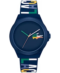 Lacoste Unisex NeoCroc Navy Silicone Strap Watch 43mm