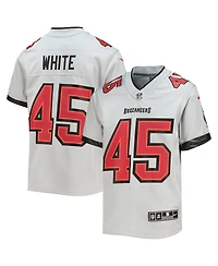Big Boys Nike Devin White Gray Tampa Bay Buccaneers Inverted Team Game Jersey