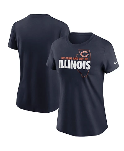 Women's Nike Navy Chicago Bears Hometown Collection T-shirt