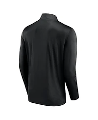 Men's Fanatics Black Appalachian State Mountaineers Underdog Mindset Quarter-Zip Top