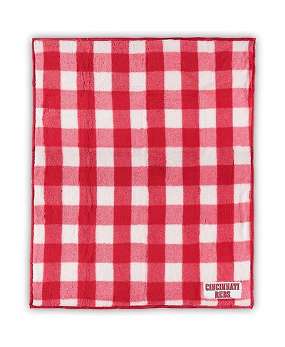 Cincinnati Reds 50" x 60" Buffalo Check Frosty Fleece Blanket