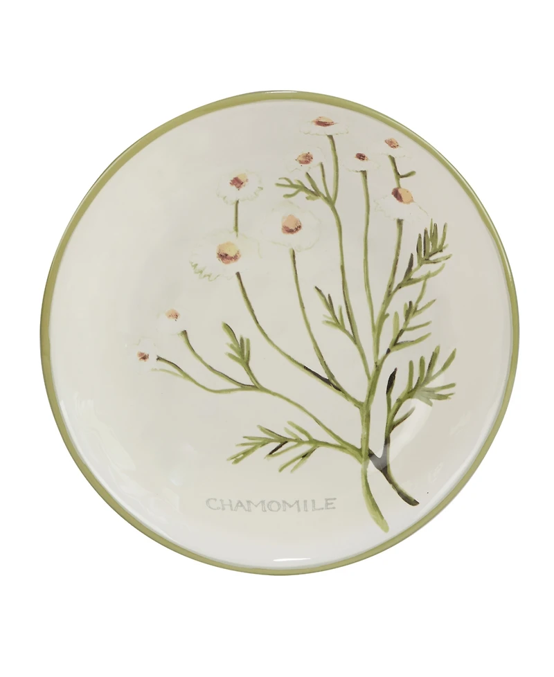 Certified International Fresh Herbs Soup or Pasta Bowl, Set of 4