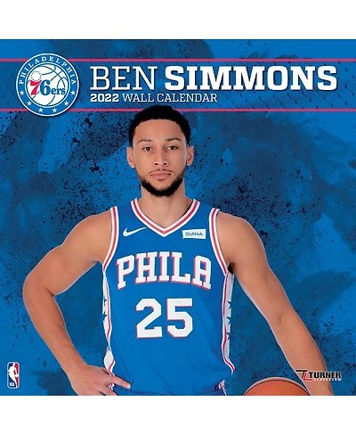 Turner Licensing Ben Simmons Philadelphia 76ers 2022 Player Wall Calendar