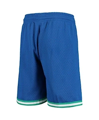 Big Boys Mitchell & Ness Blue Dallas Mavericks Hardwood Classics Swingman Shorts