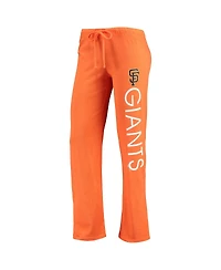 Women's Concepts Sport Orange, Black San Francisco Giants Meter Muscle Tank Top and Pants Sleep Set