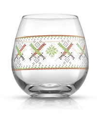 JoyJolt Star Wars Ugly Sweater Collection 15 oz Stemless Drinking Glass, Set of 4