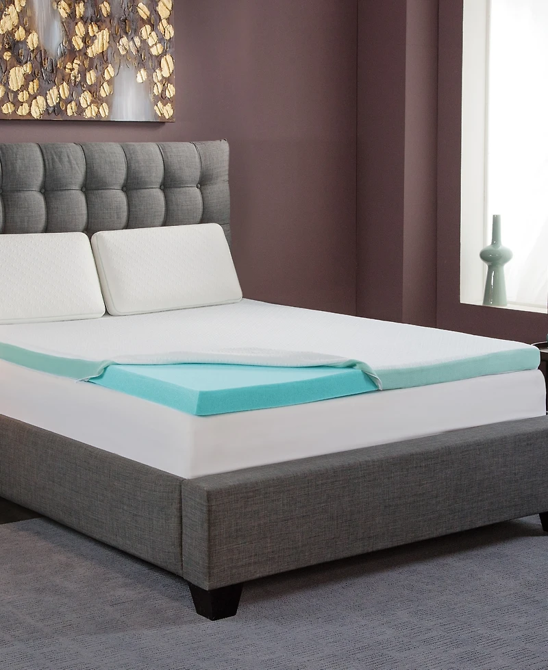 Closeout! IntelliSLEEP Natural Comfort 3" Memory Foam Topper, California King, Exclusively at Macy's
