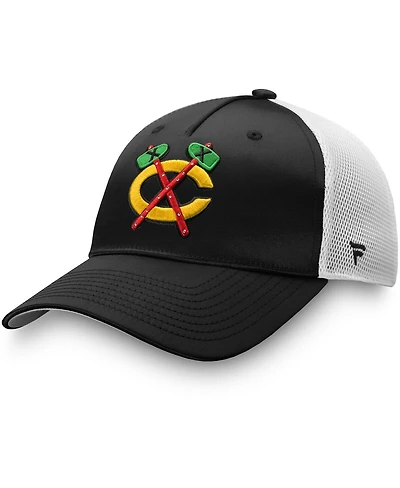 Women's Black Chicago Blackhawks Exclusive Trucker Snapback Hat