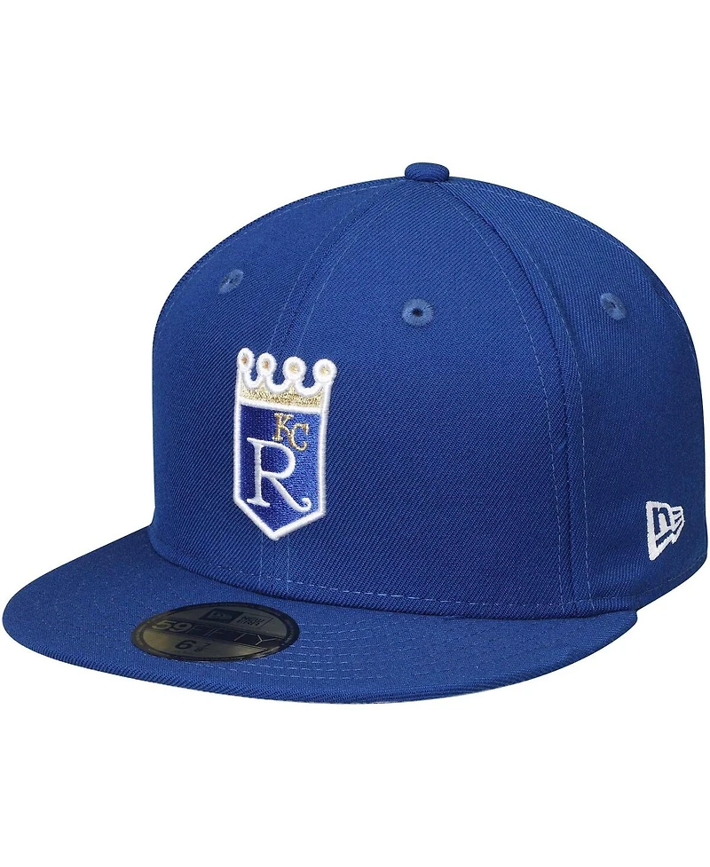 Men's Royal Kansas City Royals Cooperstown Collection Wool 59FIFTY Fitted Hat