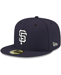 Men's Navy San Francisco Giants Logo White 59FIFTY Fitted Hat